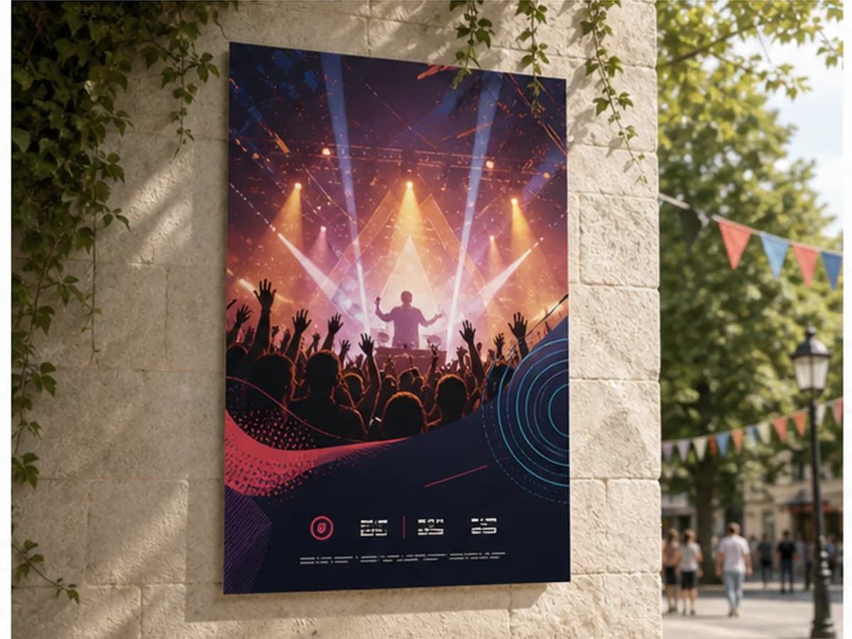 AI Poster Generator feature: Message-led composition