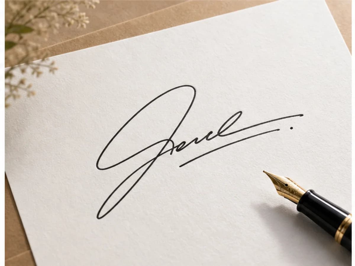 AI Signature Generator feature: Name-based signature direction