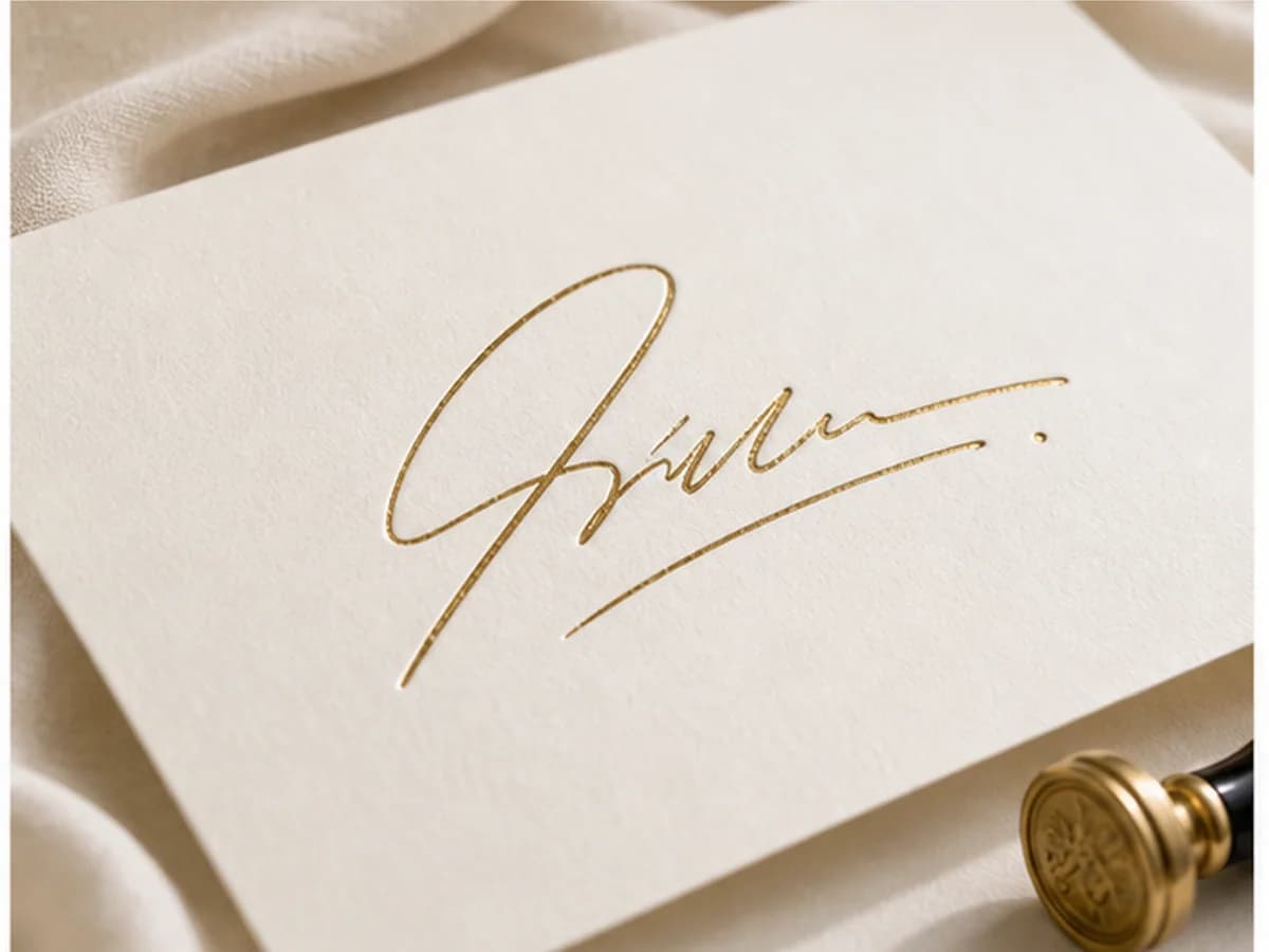 AI Signature Generator step: Choose signature personality