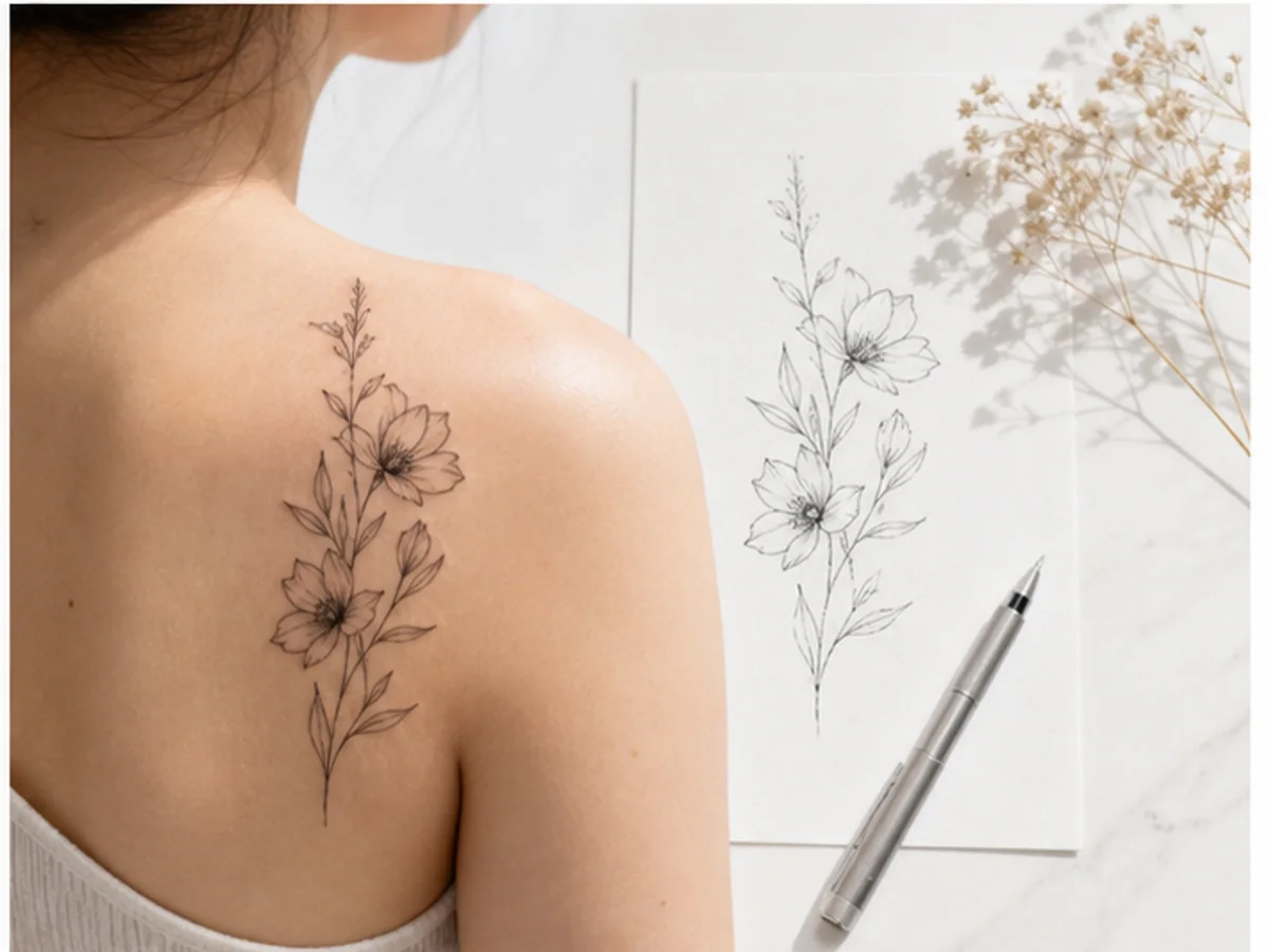 AI Tattoo Generator step: Add tattoo style details