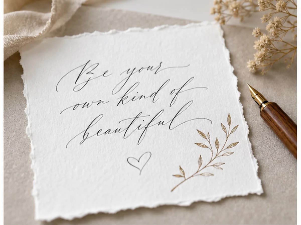 Calligraphy Font Generator feature: Use-case-ready compositions