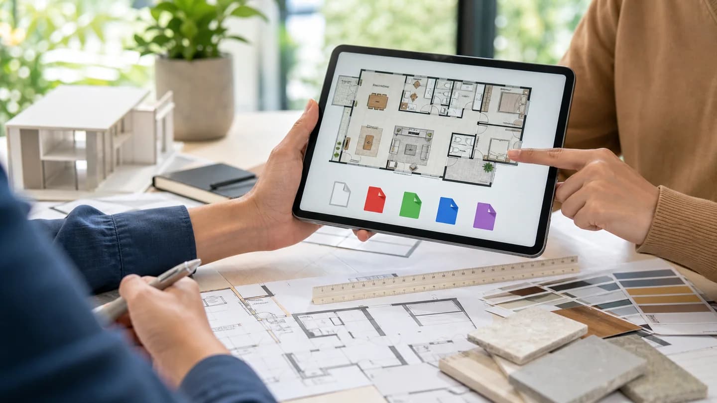 Generated floor plan output ready for review and export