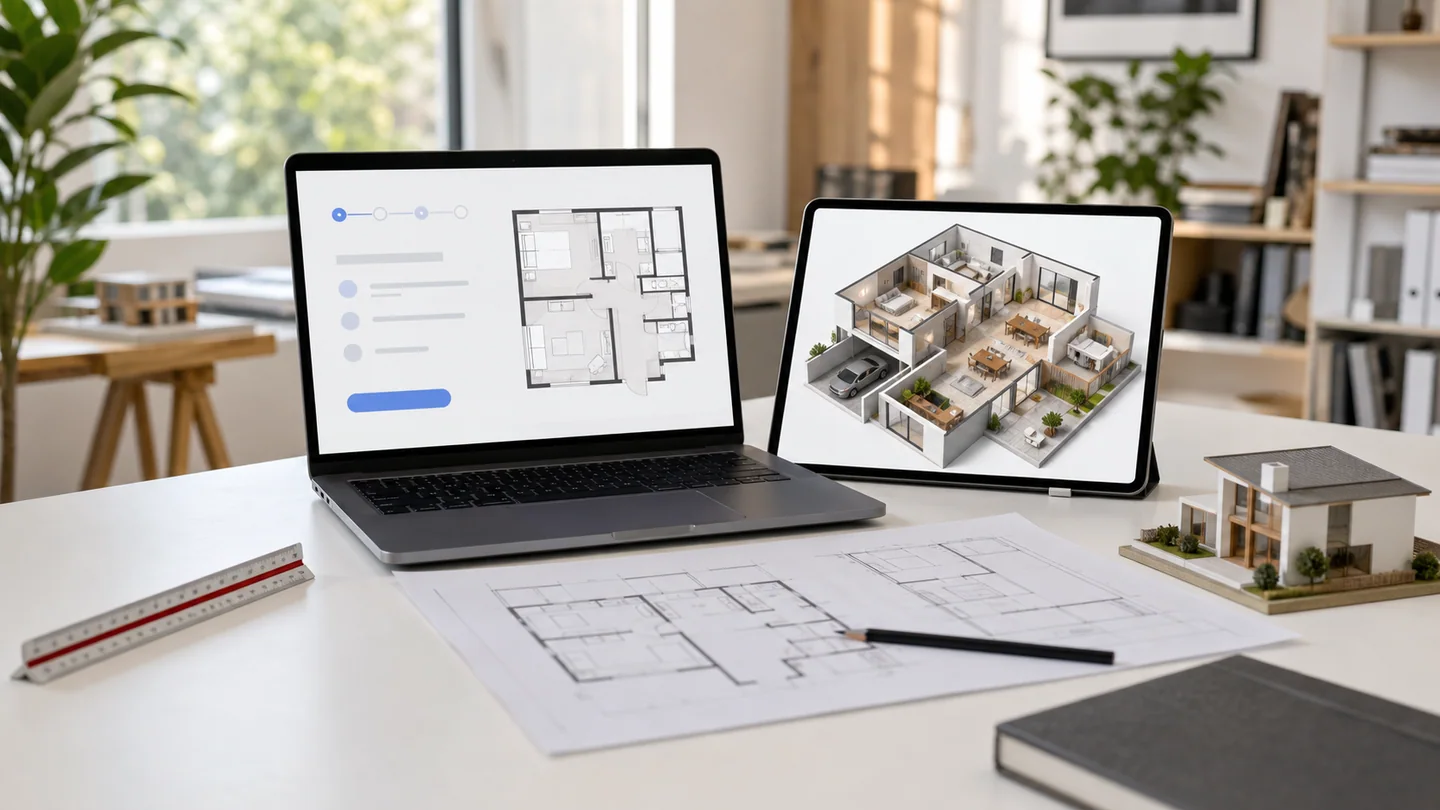 Generated floor plan review and refinement step