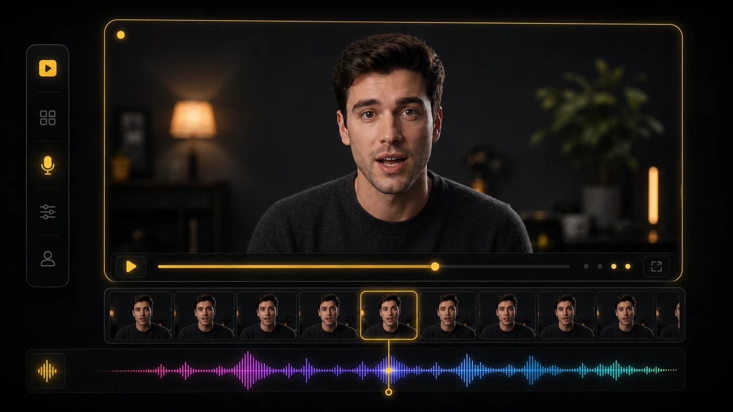 Generated AI lip sync video preview