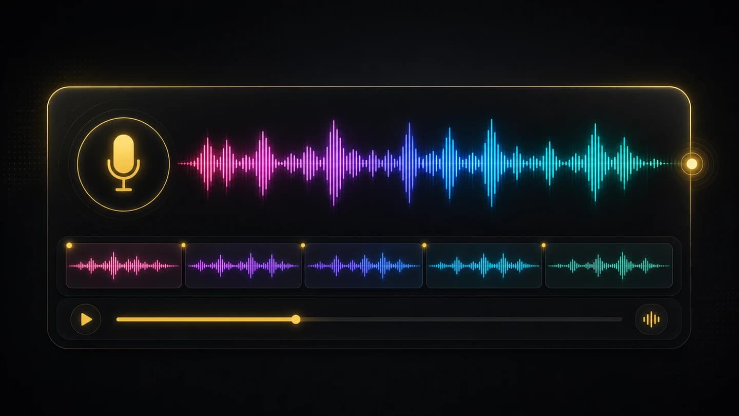 Voice waveform used as the audio input for lip sync